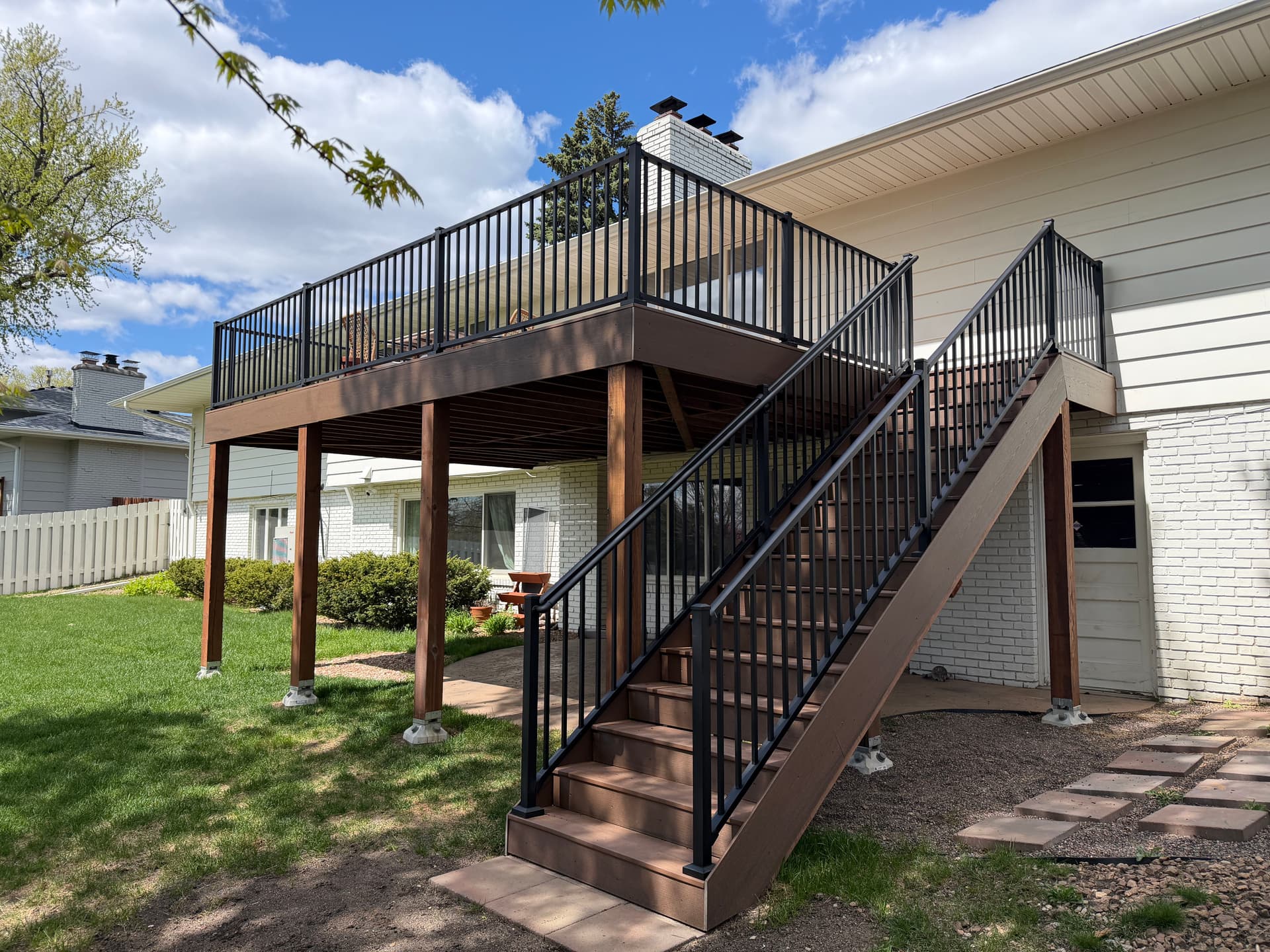 New TimberTech Deck with Westbury Railing Built in Edina image