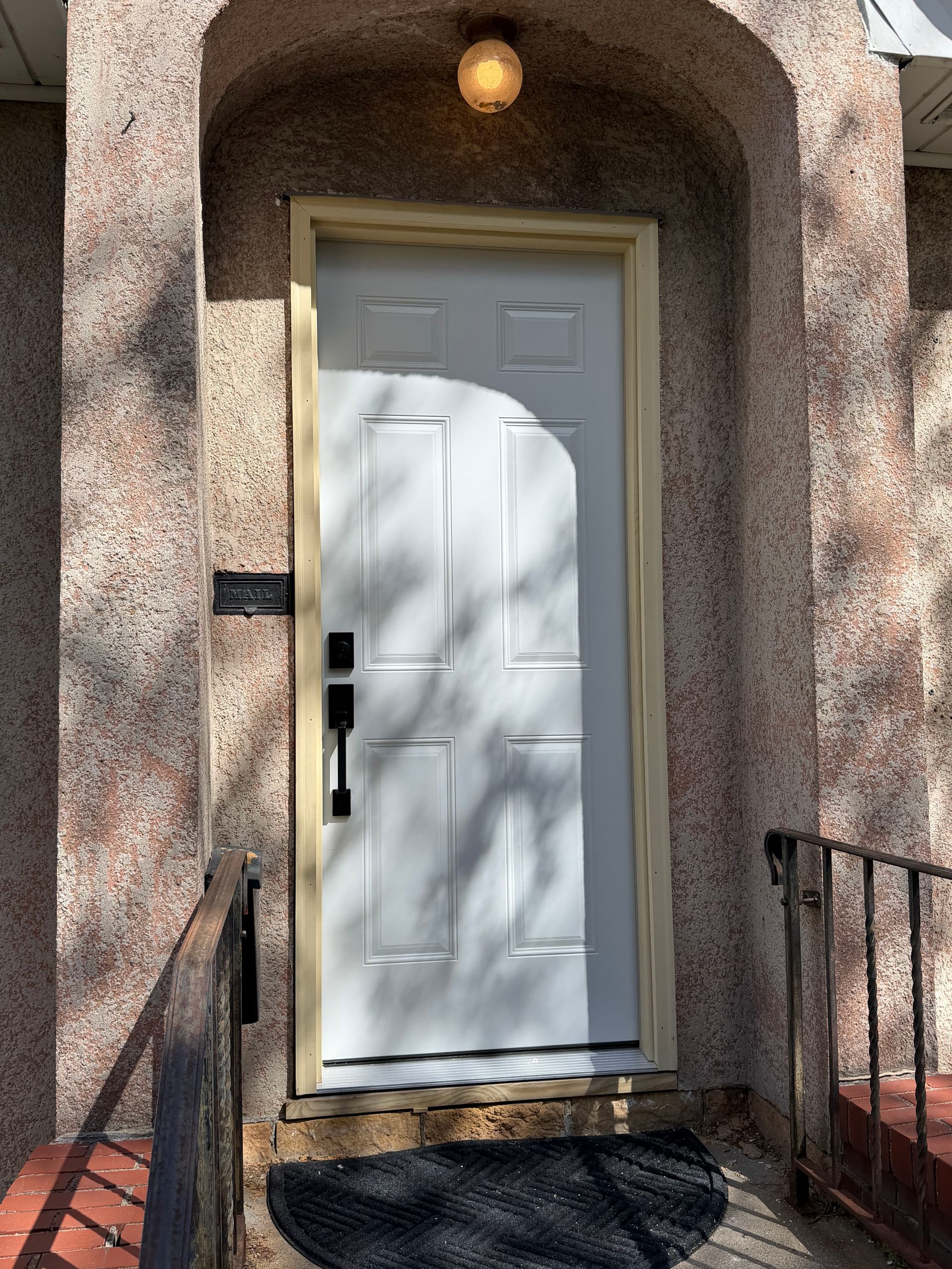 Gallery photos for New Steel Exterior Door Roughed In and Ready for Finish: Image #1