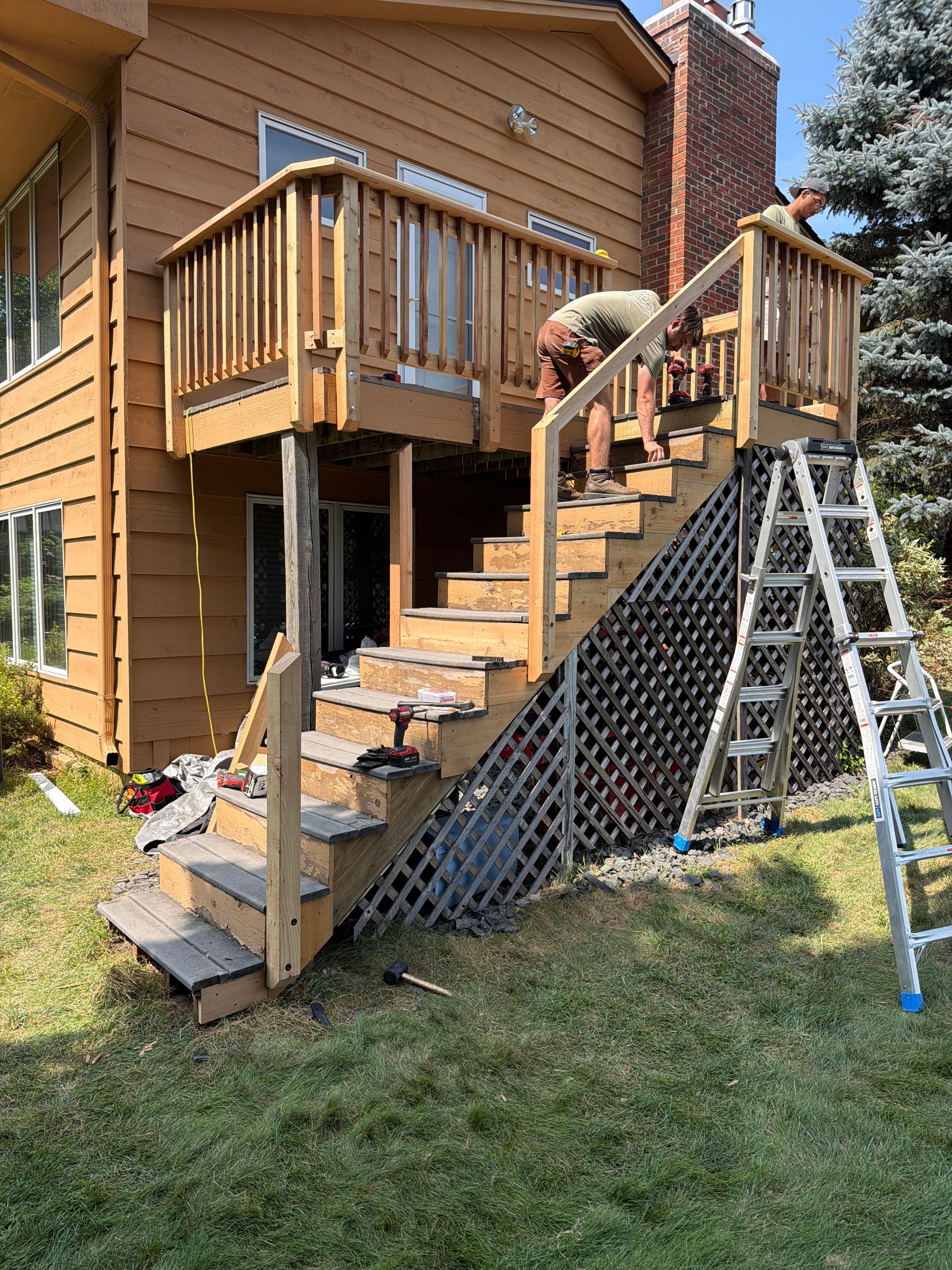 Project Minnetonka Deck Remodel - New Railing, Fascia, and Stain image