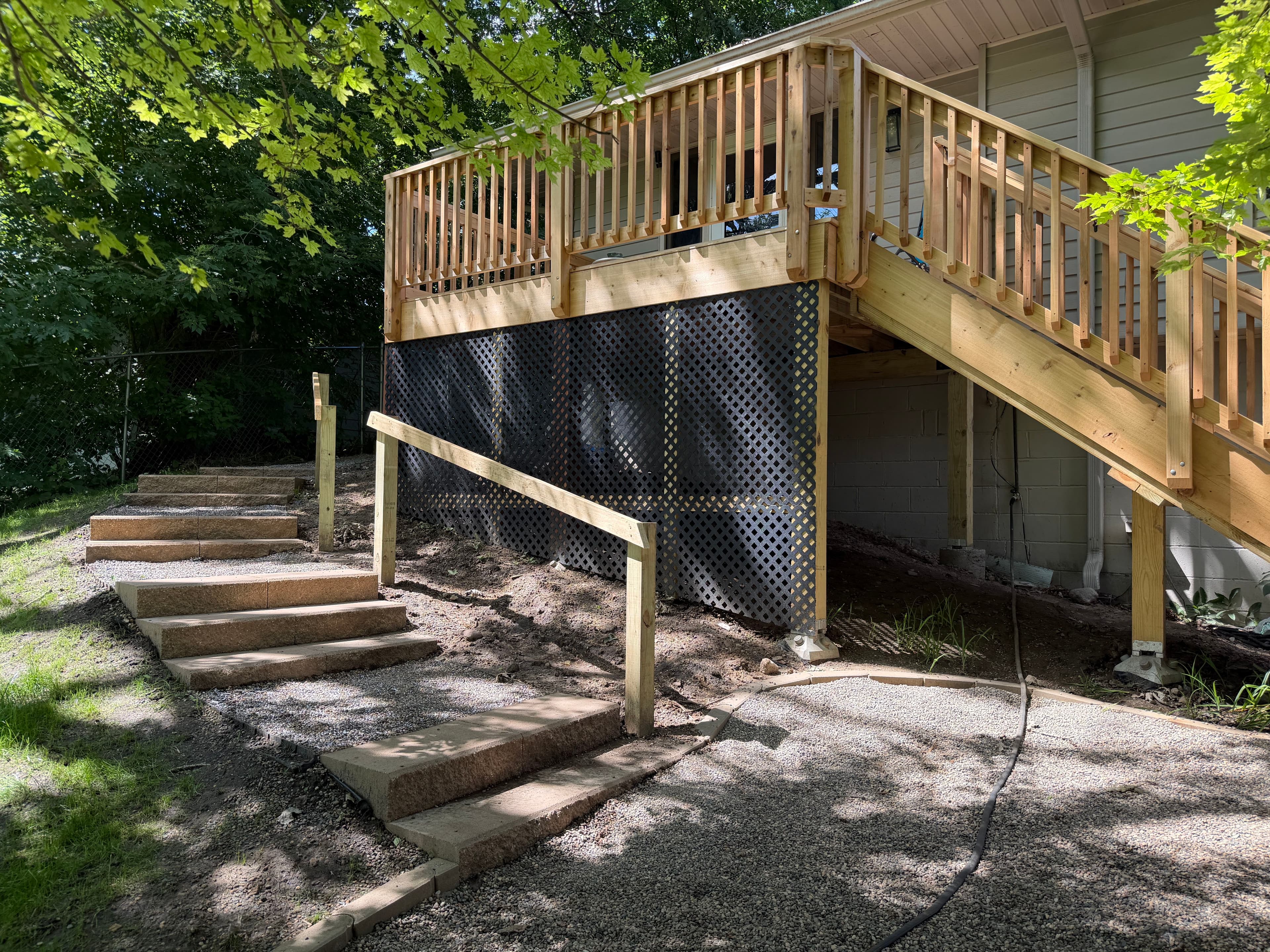 Project Golden Valley Deck Remodel with Bigger Footprint and Custom Lattice image