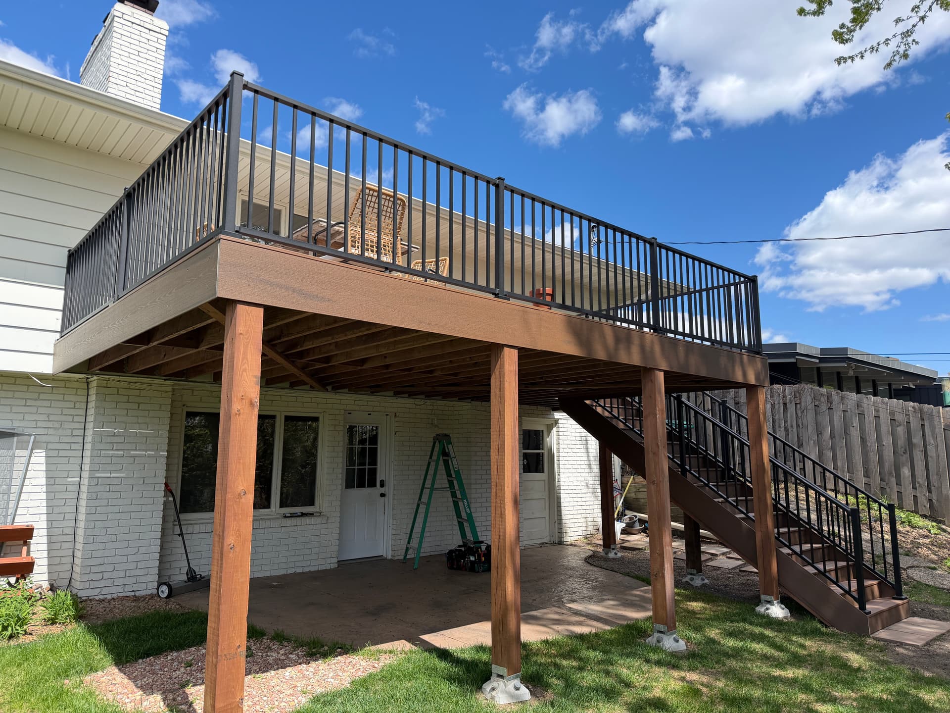 Gallery photos for New TimberTech Deck with Westbury Railing Built in Edina: Image #1