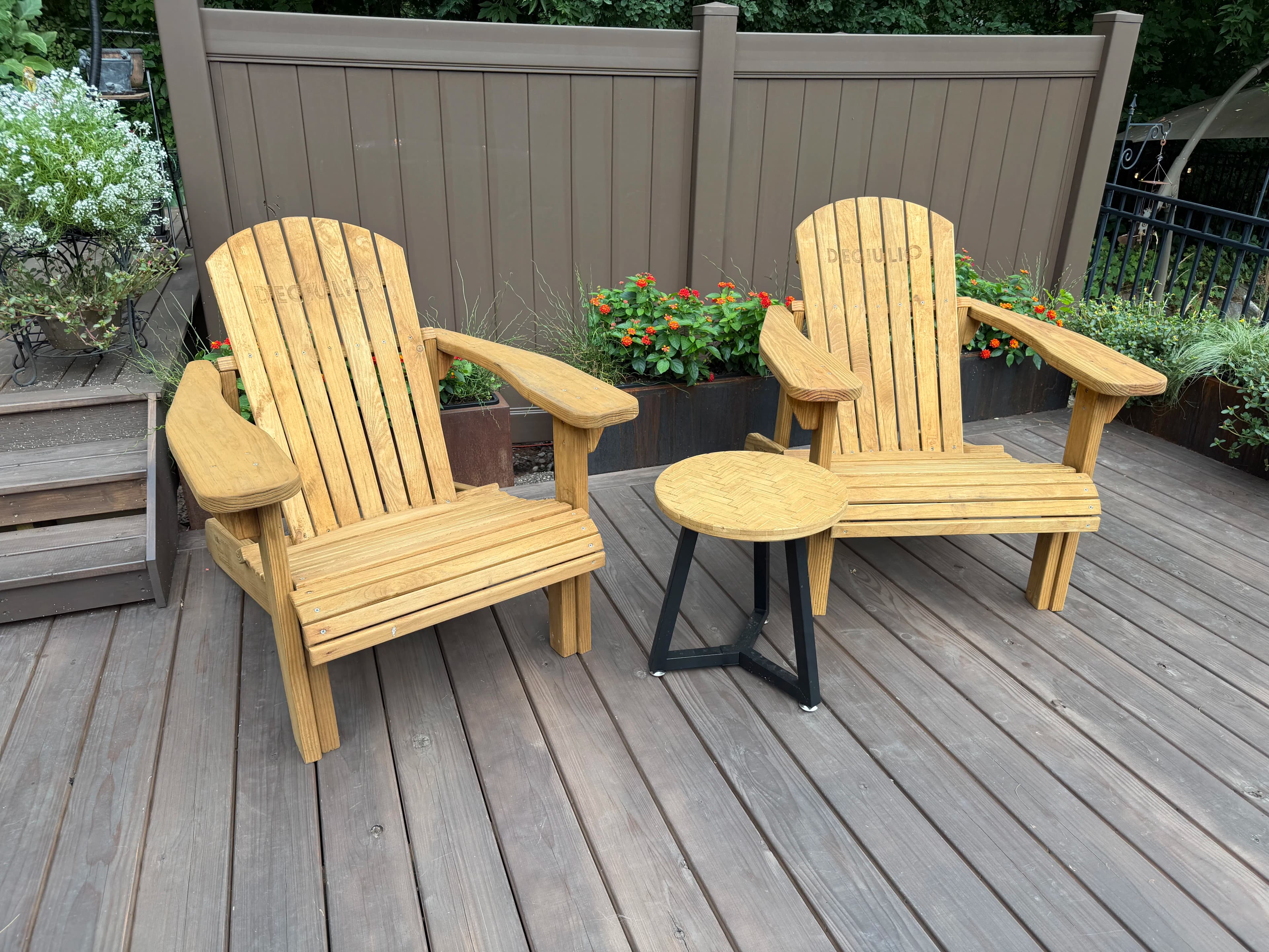 Project Custom Adirondack Chairs Gifted to Our Minnetonka Deck Remodel Clients image