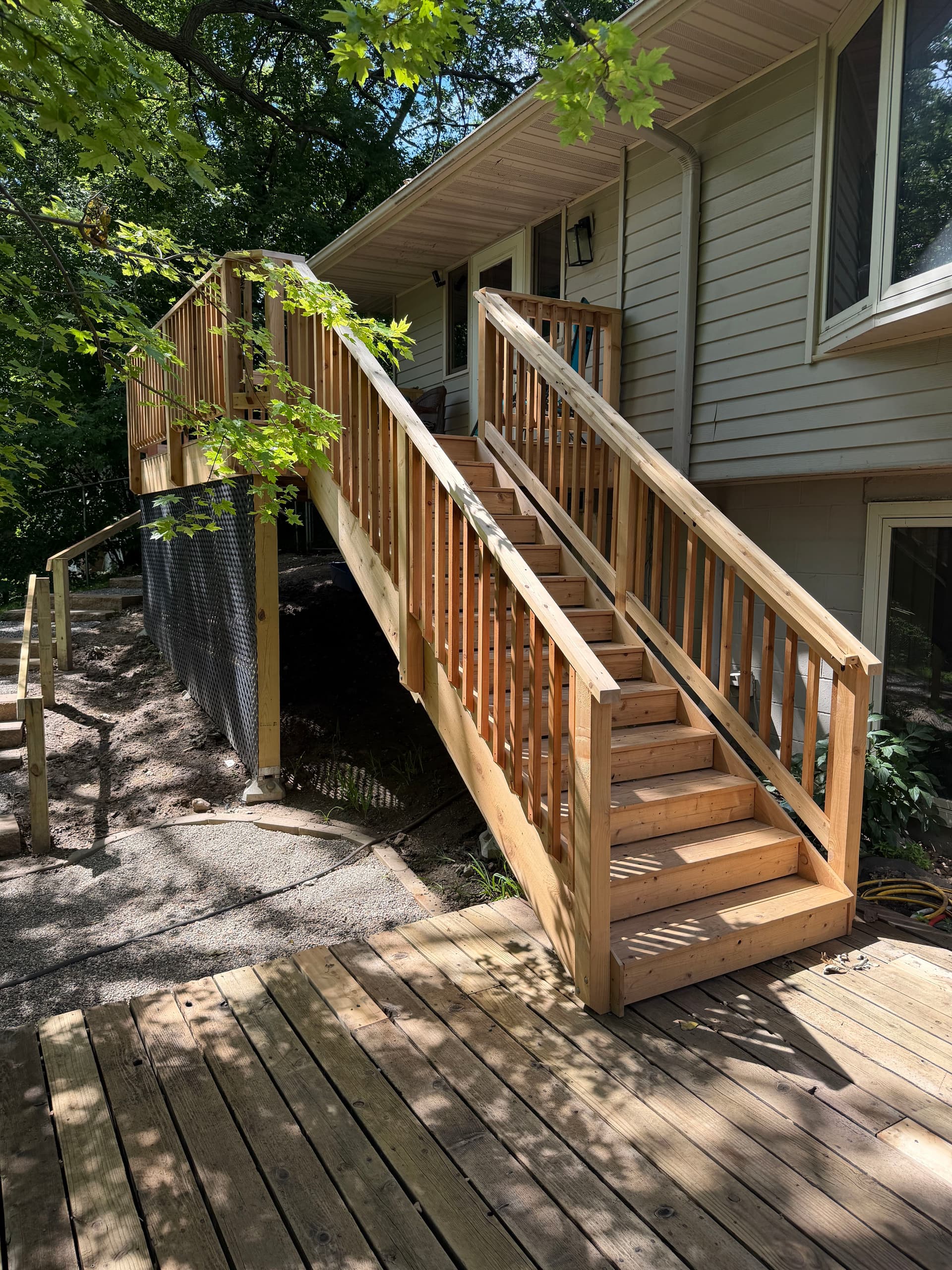 Gallery photos for Golden Valley Deck Remodel with Bigger Footprint and Custom Lattice: Image #1