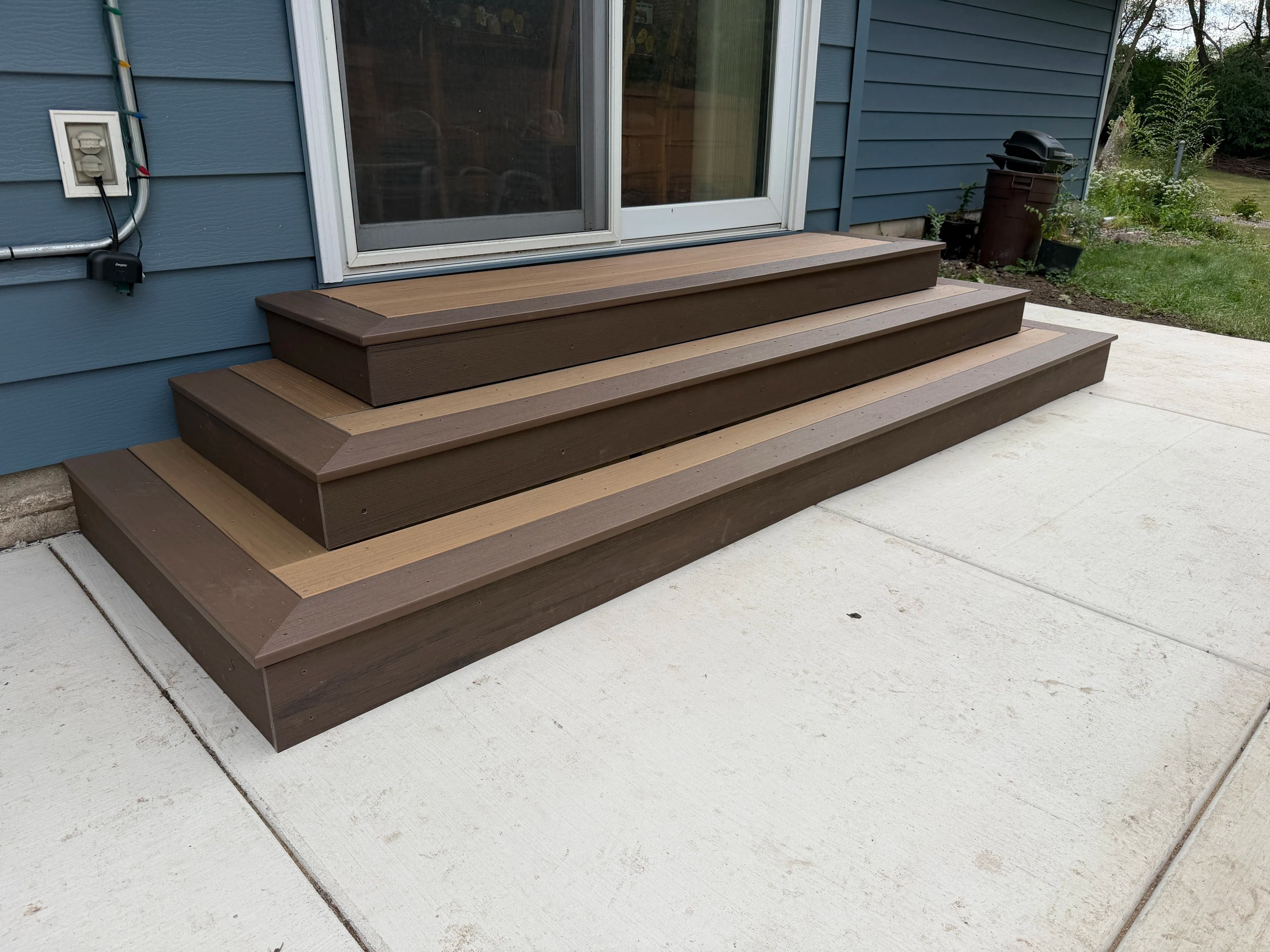 Project Custom TimberTech Landing Steps Built for a Minnetonka Patio image