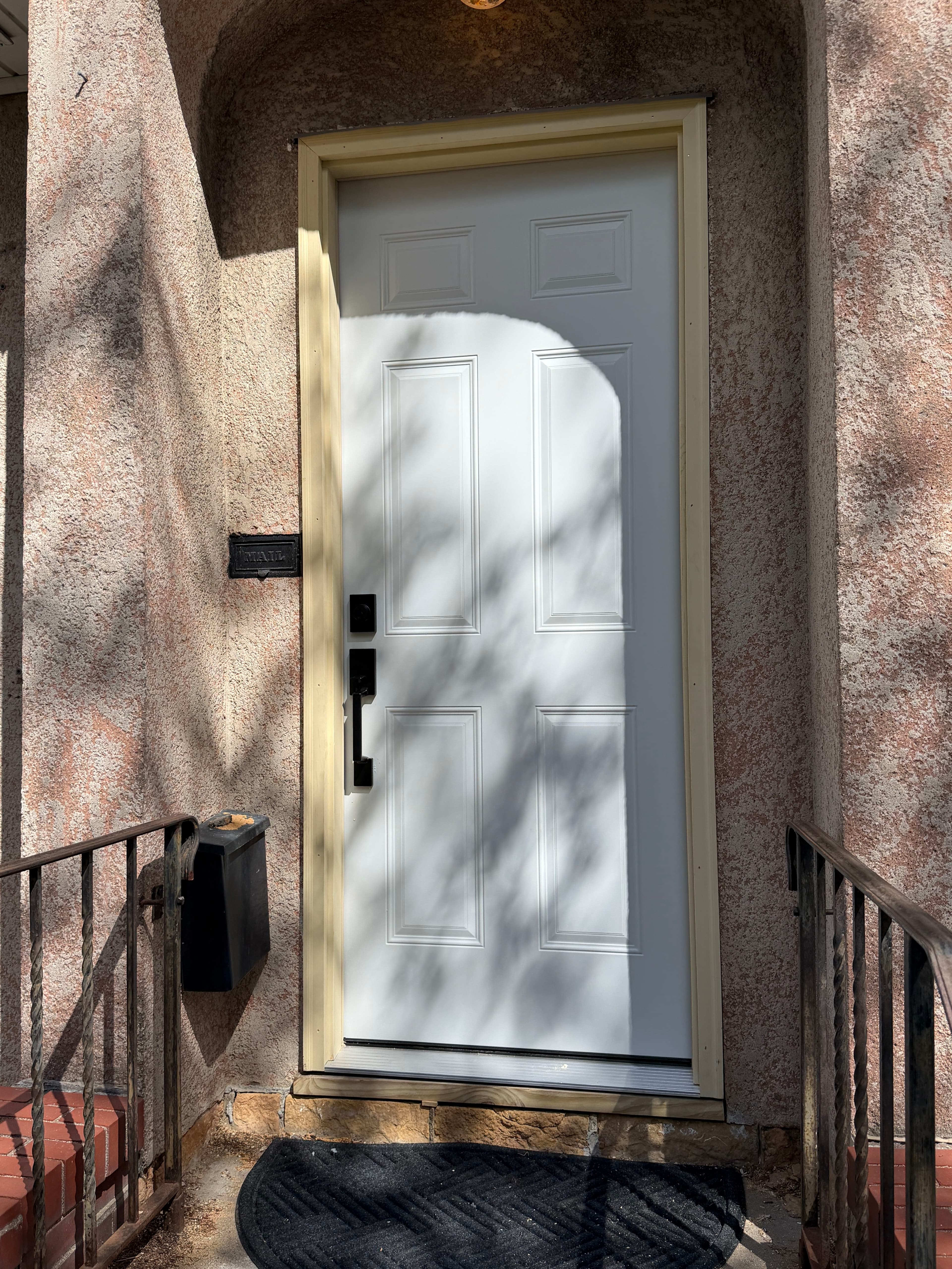 Project New Steel Exterior Door Roughed In and Ready for Finish image