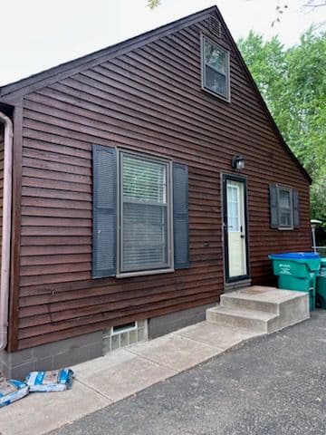 St. Louis Park Cedar Siding and Stain Transformation
