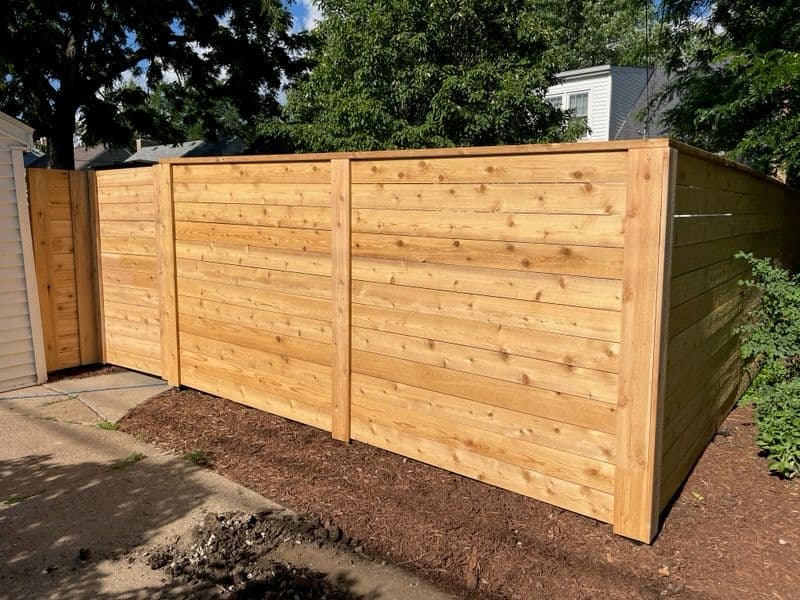 Project Modern Cedar Fence Installation Enhances Privacy image