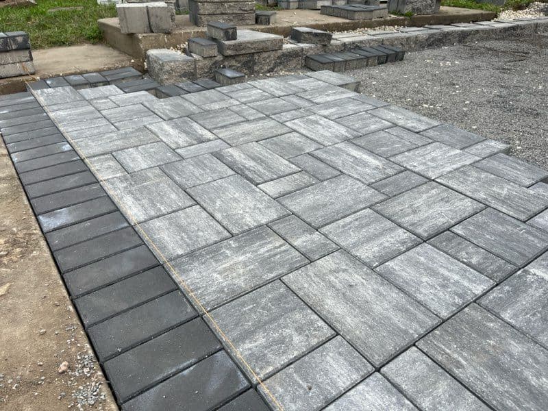 280 Sq Ft Patio Excellence With Retaining Wall image