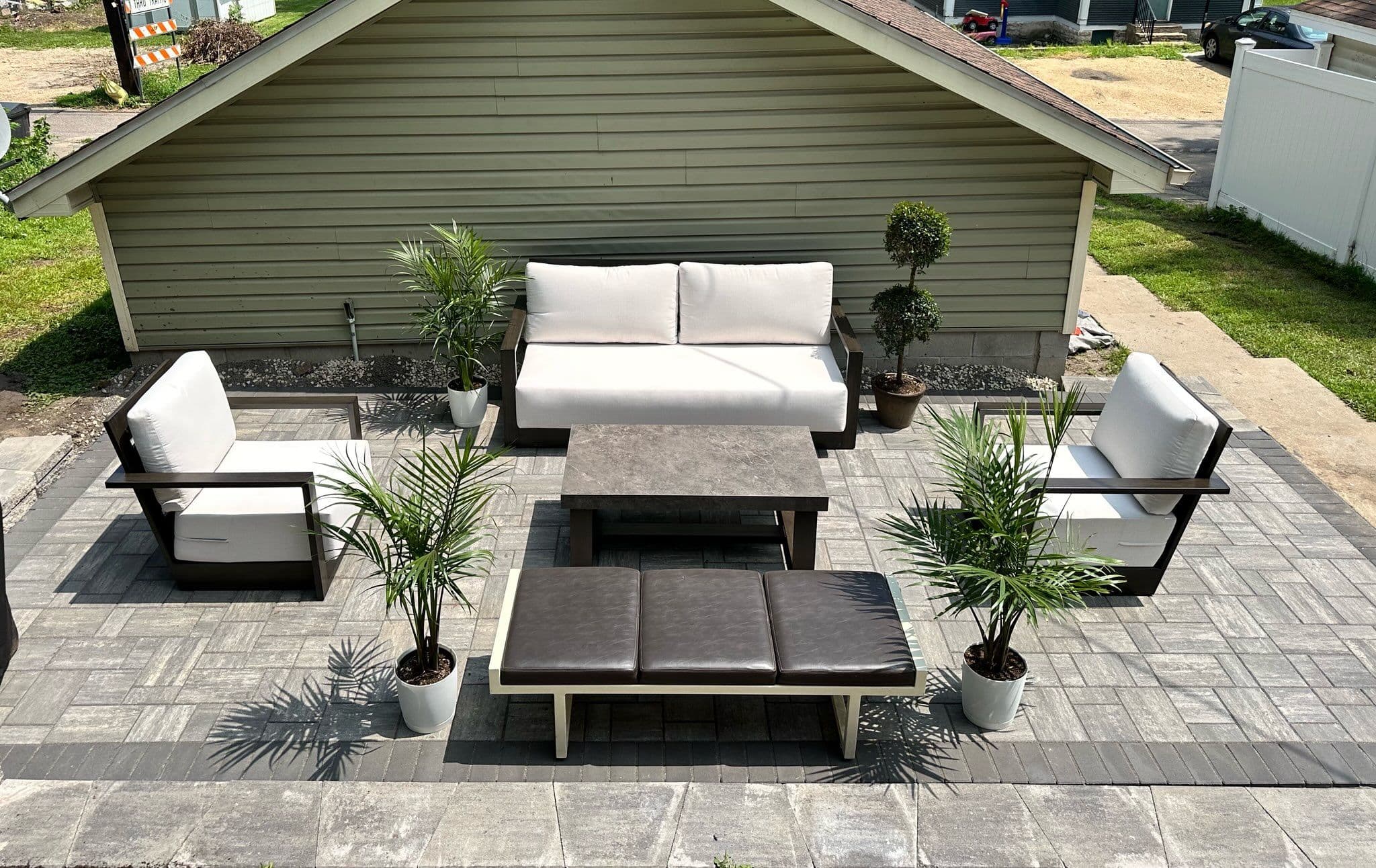 Project Elegant Custom Patio with Retaining Wall image