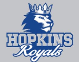 Hopkins Royals logo featuring a lion with a crown, representing school spirit and pride.