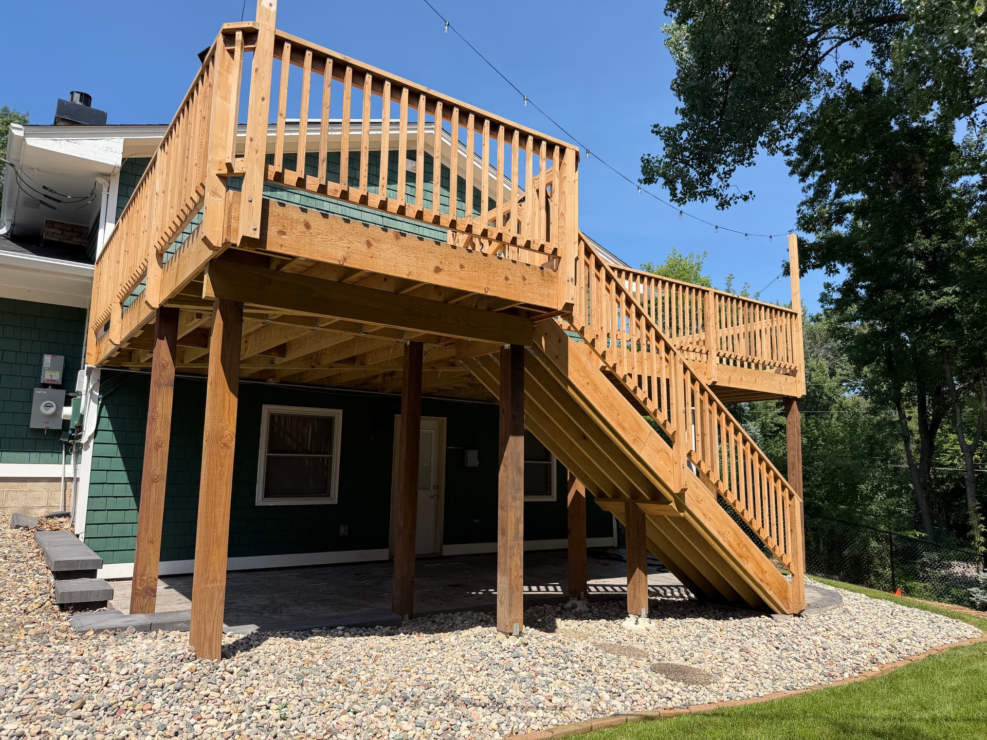 Gallery photos for Minnetonka Cedar Deck Gets Its Finishing Touches: Image #1