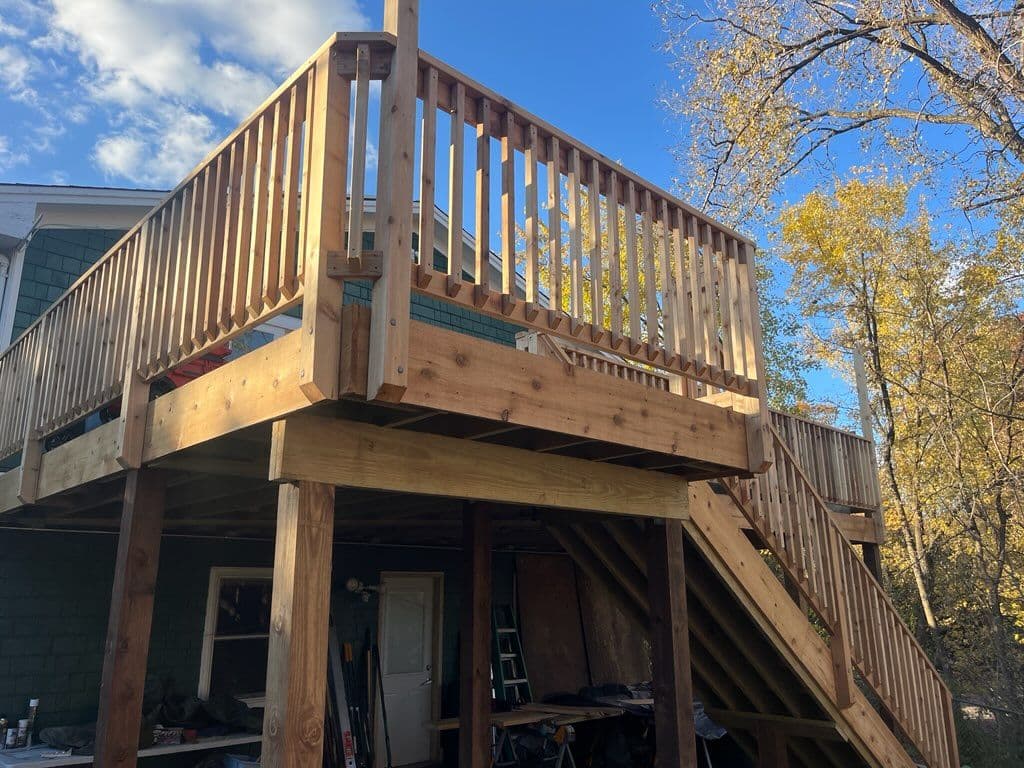 Gallery photos for New Cedar Deck Construction in Minnetonka: Image #1